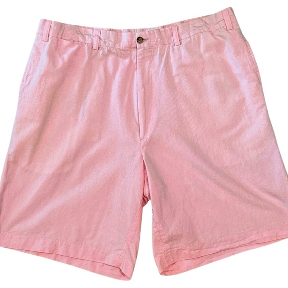 Charleston Khakis Men’s Pink Cotton Shorts Size 38R | Preppy Summer Classic - Picture 2 of 9